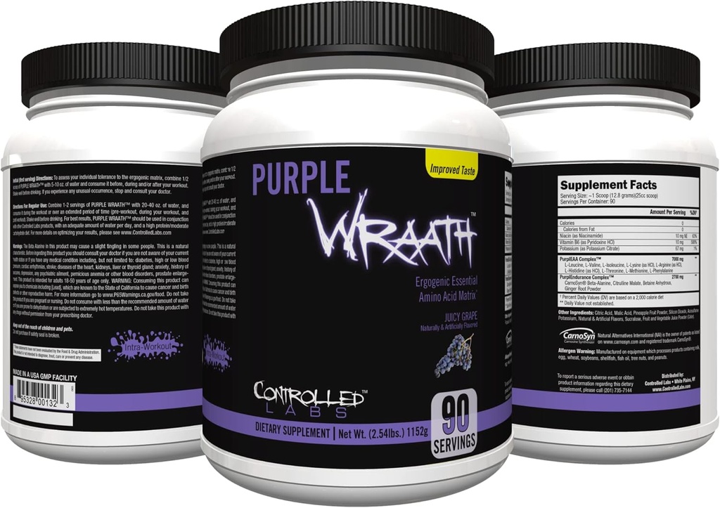 LABLAJE Purple Wraath 90 Serving Juicy Grape, 2.5 libras