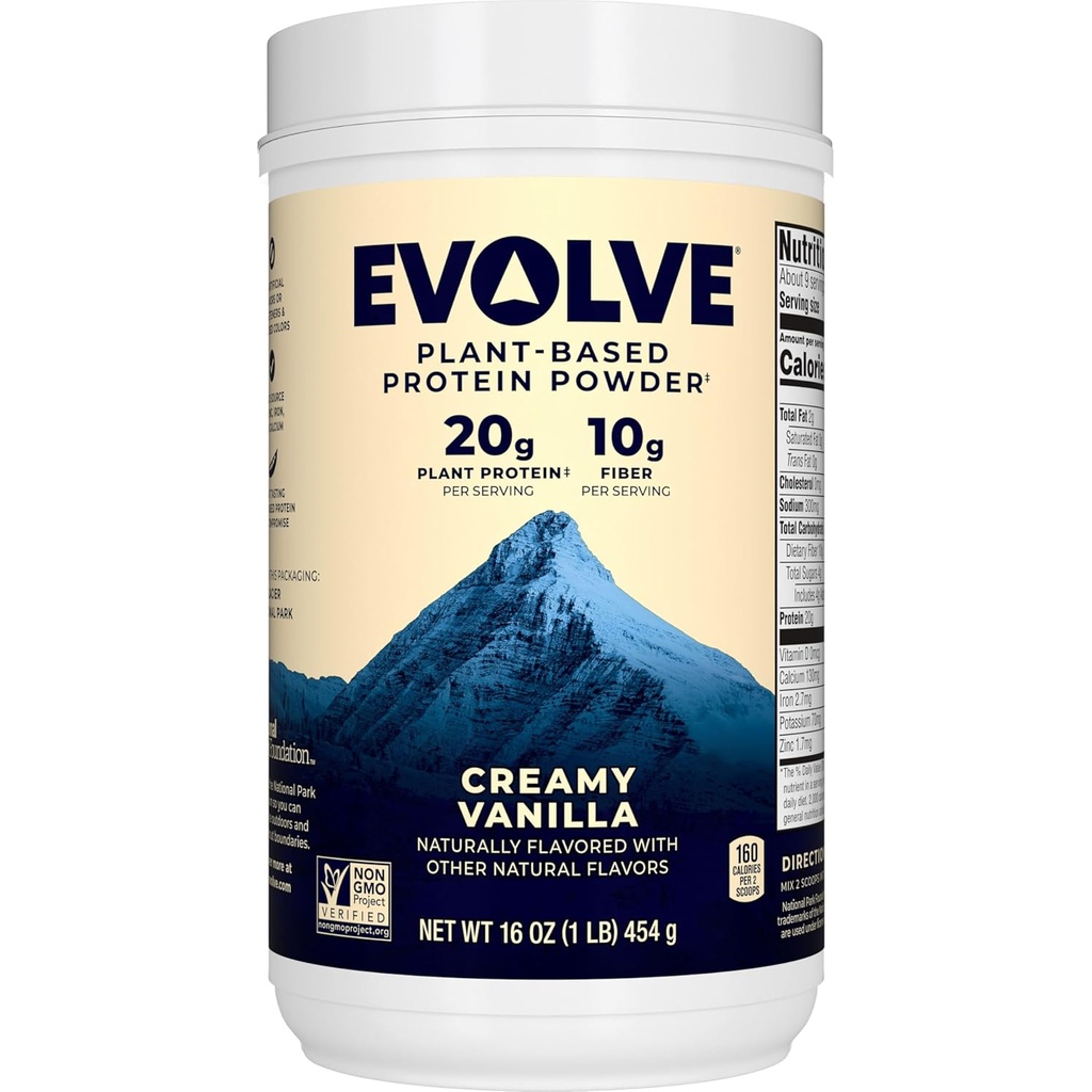 Polvo de proteína giratoria, Vainilla ideal, 20g Proteína, 1 libra