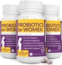 Probióticos para Mujer- 3 Pack(180 cápsulas) - Ultimate Flora Bloom Suplemento Probiótico para Mujeres - Odor Vaginal Saludable Probiótico - Fórmula para pH Balance, UTI, BV &amp; GBS Relief