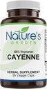 NATURE'S GARDEN ESSENTIALS Cayenne - 90 Veggie Caps with 500mg Organic Cayenne Pepper Powder
