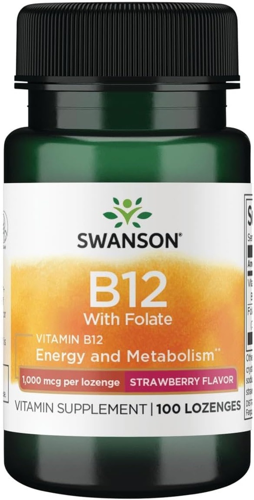 Swanson Vitamin B-12 Lozenges 1000 mcg 100 Lozenges