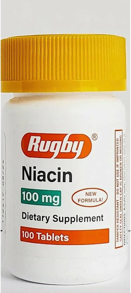Paquete especial de 5 -NIACIN TAB 100MG Rugby 100TB Laboratorios Watson, INC (PSI) NO Post