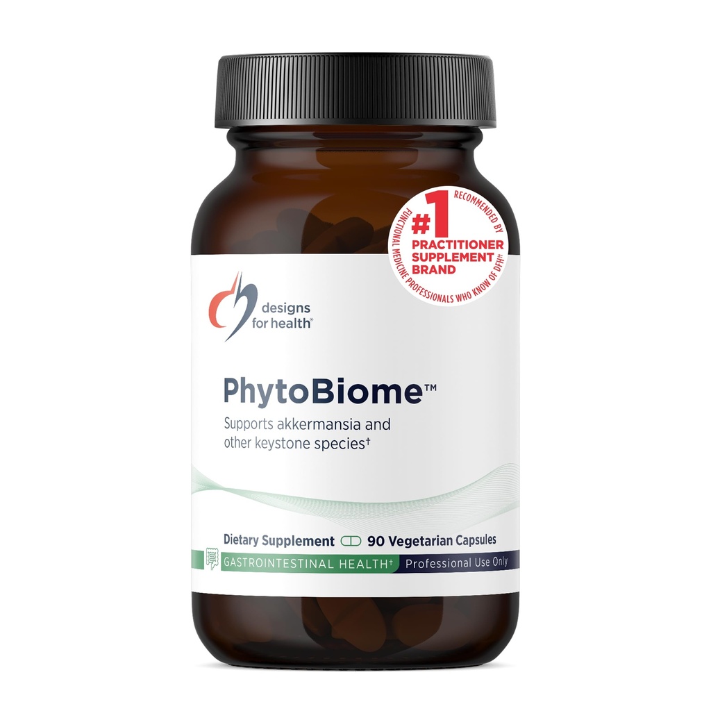 Designs for Health PhytoBiome - Polyphenols Supplement Gut Microbiome Support - Traditional Prebiotic Alternative to Support Overall Gut Health - Digestion Supplement (90 Capsules)