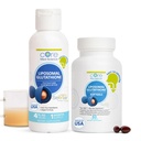 Core Med Science Liposomal Glutathione Soft Gels & Liquid Supplement Bundle for Energy, Brain Health, Skin &amp; Liver Health