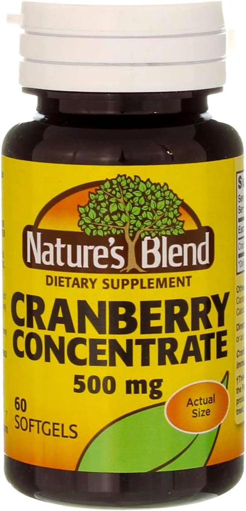 Concentración de arándano de la naturaleza 500 mg Gels blandos - 60 ct, paquete de 3