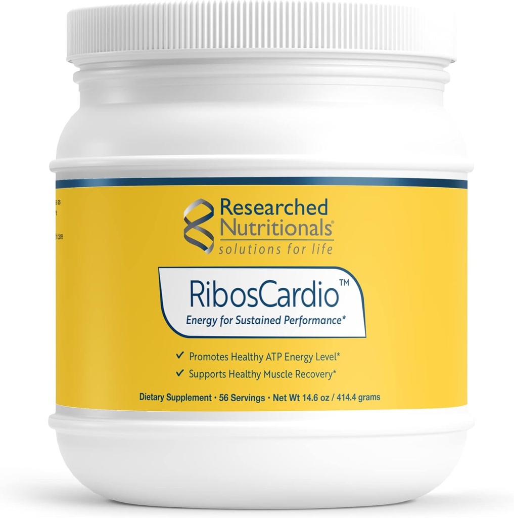 Nutricionales investigados RibosCardio ATP Energy Powder - D Ribose & L Carnitine Supplement with Magnesium, Malic Acid - Supports Muscle Recovery, Heart Health & Brain Health (41,4 g)