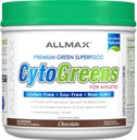 ALLMAX Nutrition - Cytogreens Super Greens Powder, Infused with Spirulina, Spinach &amp; Barley Grass, Supports Immune & Digestive Health, Gluten Free & Vegan, 30 Servings (Chocolate)