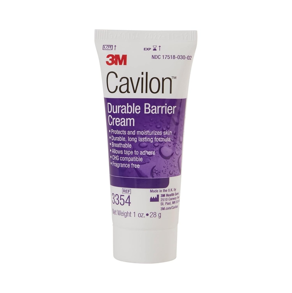 3M Cavilon Unscented Skin Protectant Cream 1 oz. Tube 3354 1 Ct