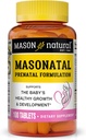 MASON NATURAL Masonatal Prenatal Formulation - Prenatal & Postnatal Multivitamin for Women to Support Baby Development, 100 Tablets
