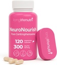 NeuroNourish (Centrophenoxine) 300mg - DMAE " pCPA, 120 cápsulas vegetarianas, 4 meses de suministro, Nootropic natural para el fortalecimiento de la memoria, Focus, " Función cognitiva, certificado GMP, hecho en EE.UU.