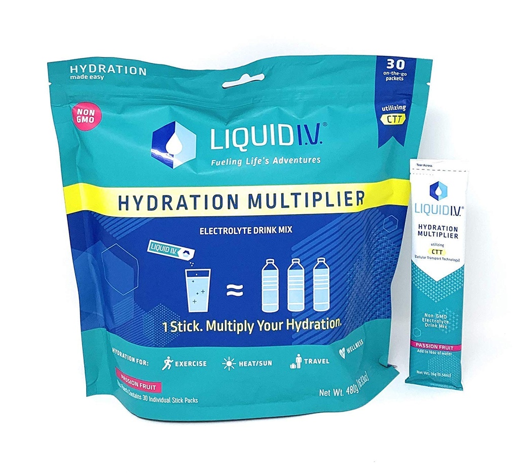 Multiplicador de hidratación líquido I.V. 30 Stick, 16.93 Ounce