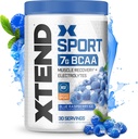 XTEND Sport BCAA Powder Blue Raspberry Ice - Electrolyte Powder for Recovery " Hydration with Amino Acids - 30 Servings