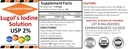 2 x 1 OZ Pack A2Z Organic Lugol's Iodine and Potassium Iodide 2% Solution 3000 mcg - Liquid Supplement Drops for Thyroid Support for Women & Men, Metabolism Health, Detox Boost - 2 x 1 Fl Oz/USA