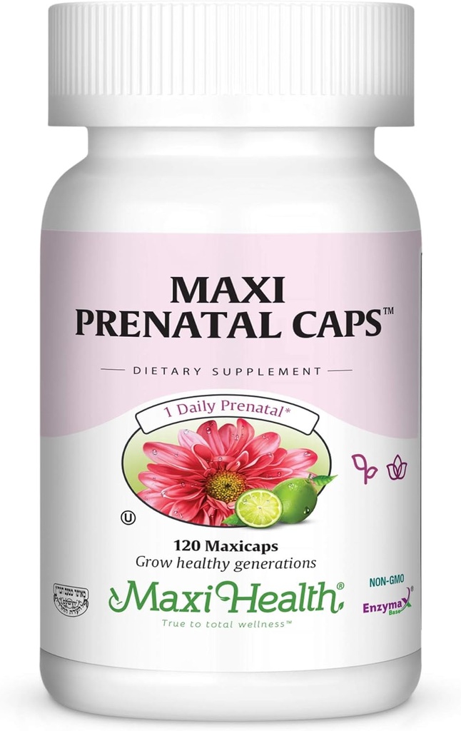 Prenatal Vitamins for Women – Complete Pregnancy Multivitamin with Folic Acid, Iron, Vitamin D3, B12, Zinc & Biotin – Daily Prenatal Support Before, During & After Pregnancy – 120 Capsules