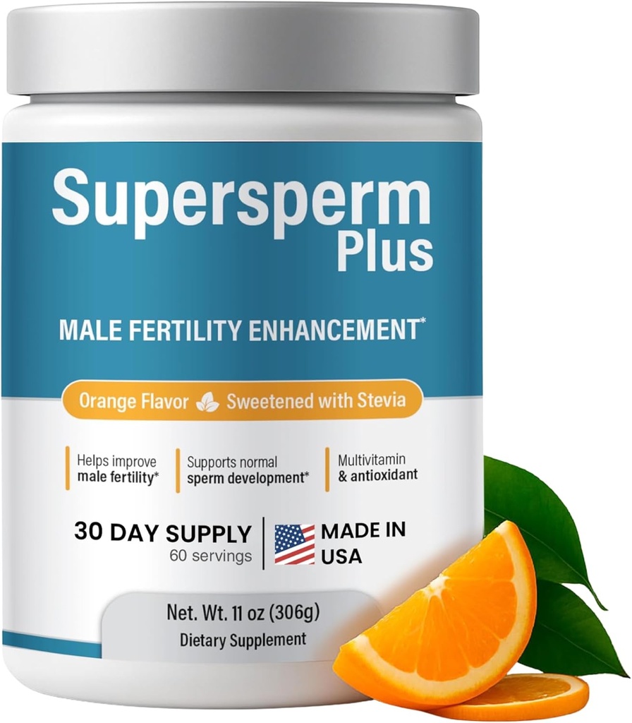 Suplemento de fertilidad masculina con L-Carnitina y L-Arginina, Fórmula de fertilidad de preconcepción para el conteo óptimo " Producción de volumen saludable, 1 mes de suministro (60 dosis) en Powder.