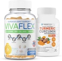 TerraForm Nutrition Joint Relief Combo Pack – Vivaflex Plus Turmeric Curcumin – Best Joint Supplements to Help Ease Joint Discomfort " Promote Mobility – 1 Month Supply
