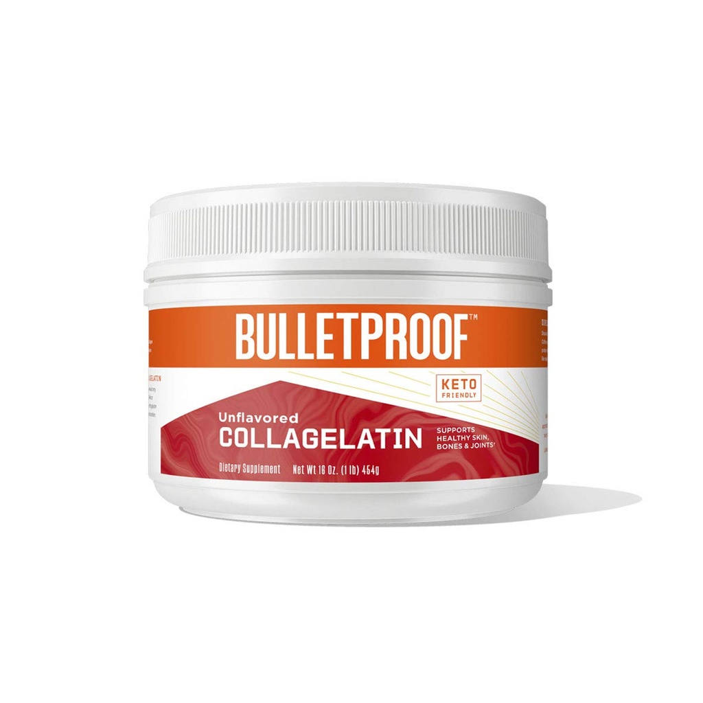 CollaGelatina impermeable, Gelatin mejorado con Collagen Protein, perfecto para las recetas de la dieta Keto y Paleo (16 onzas)