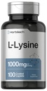 Horbäach L-Lysine 1000mg ← 100 Coated Caplets ← Forma gratuita Suplemento dietético ← Aminoácidos esenciales Silencioso Vegetariano, No GMO y Fórmula Libre Gluten