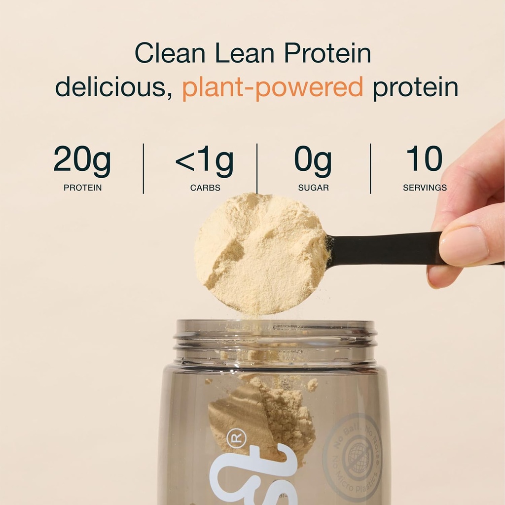 Nuzest - Pea Protein Powder - Clean Lean Protein, Premium Vegan Plant Based Protein Powder, Dairy Free, Gluten Free, GMO Free, Protein Shake, Smooth Vanilla, 100 Servings, 5,5 lb