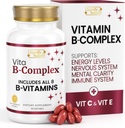 SIGNIFY NATURE VitaBComplex with Vitamin C and E, B Complex Vitamins for Women & Men, BComplex Supplements, VIT B1, B2, B3, B5, B6, B8, B9, B12, Super B Softgels - 60 CT