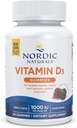 Naturales nórdicos Vitamina D3 Gummies, Berry silvestre - 60 Gummies - 1000 UI Vitamina D3 - Gran sabor - Huesos saludables, Mood &amp; Immune System Función - No GMO - 60 Servimientos