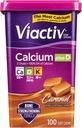 Calcio Viactiv Plus Vitamina D Suplemento Mandíbulas suaves, Caramel, 100 Cuenta