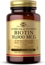 Solgar Biotina 10.000 mcg, 60 cápsulas vegetales - Energía, Metabolismo, promueve la piel sana, uñas " pelo - super alta potencia - no GMO, Vegan, Gluten Free, Dairy Free, Kosher - 60 piezas