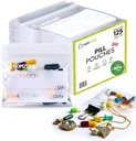 Pill Bags 6 mil -Pack of 125- BPA Gratis 3x2.75 pulgadas Reutilizable Pill Pouches for Medicine with Write on Label Clear Small ziplock Bags for Pills, Jewelry and Travel Pill Organizer (Pack of 125)