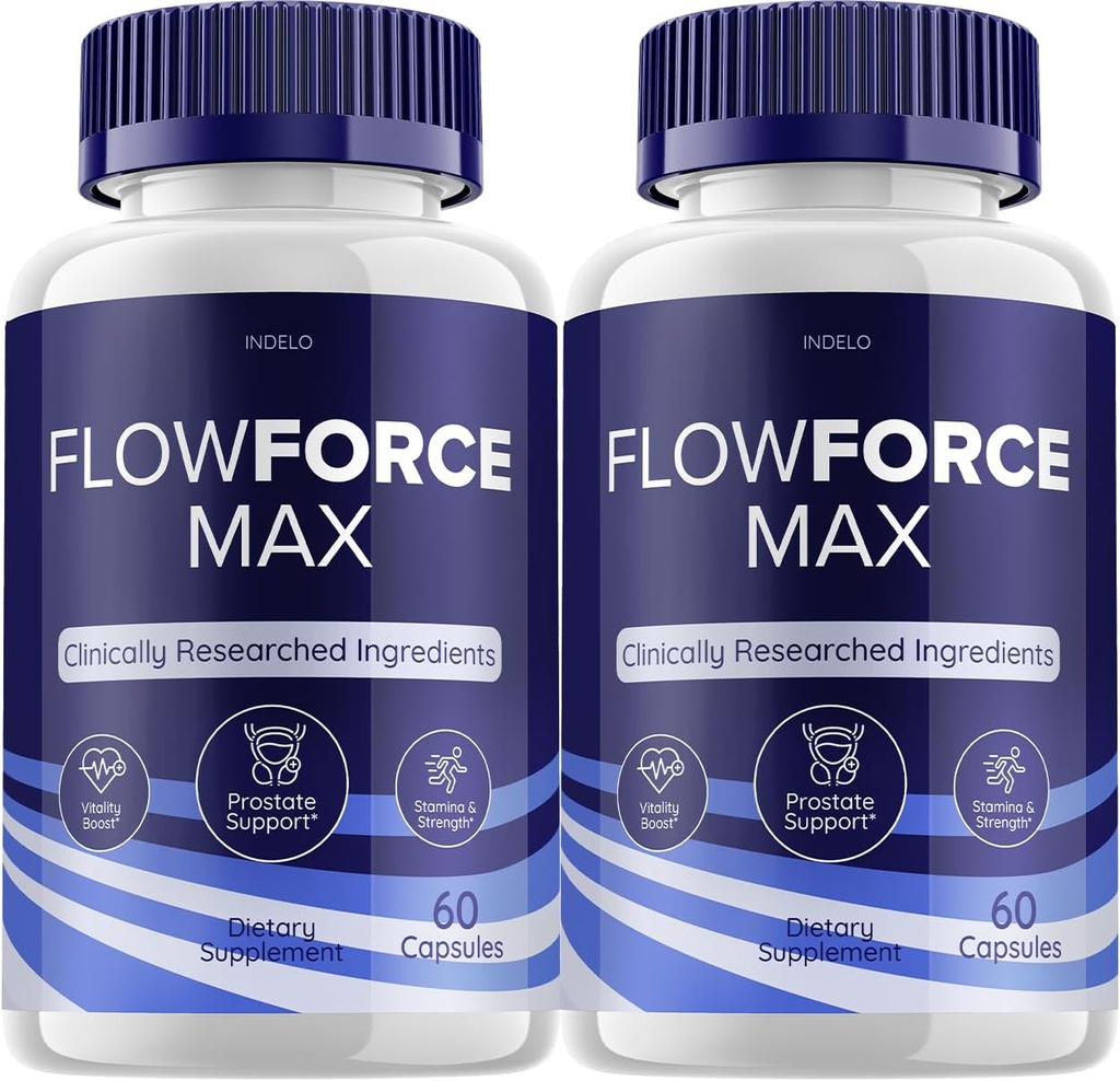 (2 Pack) FlowForce Max Suplemento Energía avanzada, Suplemento para hombres, Flow Force Max, Suplementos Flowforce Max para hombres Suplemento de salud, FlowForce Max Reseñas (120 cápsulas)