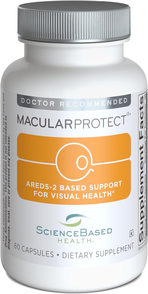 MacularProtect AREDS 2 Fórmula – Salud Ocular Vitamina y Suplemento Mineral con Lutein, Zeaxanthin y vitaminas B (B6, B12 y Folate) para soporte Macular Extra – 60 cápsulas