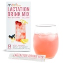 Munchkin® Milkmakers® Lactation Drink Mix Supplement with B Vitamins/Collagen/Fenugreek " Milk Thistle for Breastfeeding Moms, Berry Lemonade, 14 Count