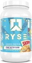 Polvo de proteína cargada RYSE - mantequilla de cacahuete espontáneo - 25g Whey Protein Isolate " Concentrate with Prebiotic Fiber " MCTs - Low Carb, Low Sugar, Digestive-Friendly - 27 Servings / 2 lb Tub