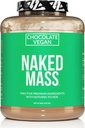 NAKED Vegan Mass - Chocolate Vegan Weight Gainer - 1.280 Calories, Non-GMO, Soy &amp; Gluten Gratis, No Artificial Ingredients - 8LB Bulk - 11 Servings