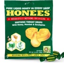 Honees Honey Menthol Cough Drops - 20-Pieces, Single Pack Honey-Filled Lozenges ← Alivio Temporal de la Tos ¦ Soothes Sore Throat