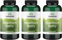 Swanson Hawthorn Berry Suplemento- Flavonoides Antioxidantes (250 cápsulas, 565 mg cada uno) 3 Pack