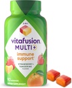 Vitafusion Multi+ Immune Support* – 2-in-1 Benefits & Flavors – Adult Gummy Vitamins with Vitamin C, Zinc, Daily Multivitamins, 90 Count
