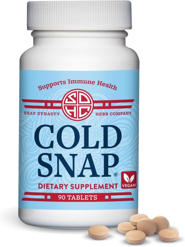 Snap Dynasty Cold - 90ct Tablets, Vegan Plant Based Immune Support Suplemento