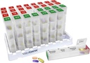Medcenter Mensual Pill Box Organizer, 4 Times a Day, Extra Large 31 Daily Pill Cases with Compartments for Vitamins, Supplements, Medication, 31 Day Pill Organizer