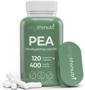 LongLifeNutri Palmitoylethanolamide (Pea) 400mg - 120 Vegetarian Capsules, Suplemento Orgánico para la Gestión de la Incomodidad, Suministro de 4 meses, Lab Tested, Made in USA