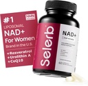 NAD+ Suplemento de la Mujer - NMN Alternativa con β-NAD+, Trans-Resveratrol, CoQ10, D-Ribose - Promueve la renovación celular, la energía y la salud de la piel radiante - 60 cápsulas avanzada