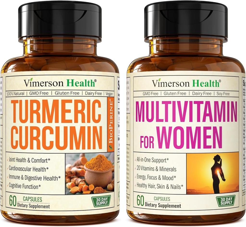 Curcumina de Turmérica con extracto de cobre negro " Multivitamina para las mujeres