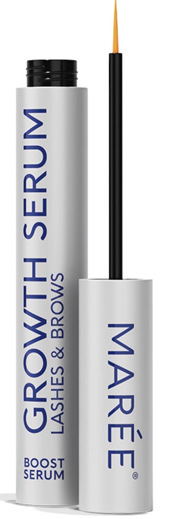 MAREE Eyelash Primer for Eyelash Growth - Advanced Eyelash Primer to Grow Lashes & Brows - Hyaluronic Acid, Biotin, Peptides &amp; Vitamins for Thicker, Longer Eyelashes and Eyebrows - Suero de Pestañas