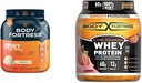 Body Fortress 100% Whey, Premium Protein Powder, Vanilla, 1.74lbs (Packaging May Vary) & 100% Whey, Premium Protein Powder, Strawberry, 1.78lbs (Packaging May Vary)
