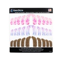 Adhesivos de ayuda auditiva Skins, Fits BTE y RIC Hearing Aid Sizes Universally Designed - Endless Customization! ¡Elija entre varios y amplificar su identidad! (Marmol)