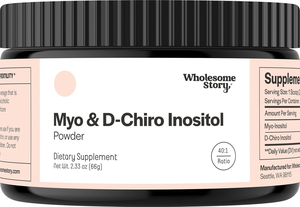 Myo-Inositol &amp; D-Chiro Inositol Suplemento Polvo para Mujeres TENIDO Equilibrio hormonal " Función Ovárica saludable Apoyo ← Vitamina B8 TENIDO Gran Alternativa para Capsules TENIDO 40:1 Ratio ANTE 30 Servimientos