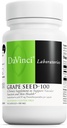 DAVINCI Labs Grape Seed-100 - Dietary Supplement to Support Immune System, Vascular Function and Healthy Skin* - with 100 mg Grape Seed Extract per Serving - Gluten-Free - 90 Vegetarian Capsules