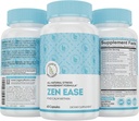 Legacy Wellness Zen Ease Calm Mind Supplement - Natural Vegan Formula - 5-HTP, Ashwagandha, St. John's Wort, L-Theanine, Magnesium, B-Vitamins - Capsules to Promote A Good Feeling of Peace
