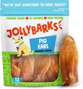 Natural Half Pig Ears for Dogs Large, Pigs Ears for Dogs - Premium Dog Ear Treat - Dog Chew Treats for Large and Small Breeds (12 Pack)