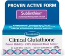 Glutatión Clínica EuroMedica - Antioxidante para Absorción Alta - Suplemento dietético con L-Glutathione - Suplemento Vegano para la Salud Celular - 60 Tablas de Llanta