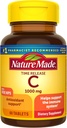Nature Made Vitamina C 1000 mg Time Release Tablets with Rose Hips, 60 Cuenta (Packaging May Vary)
